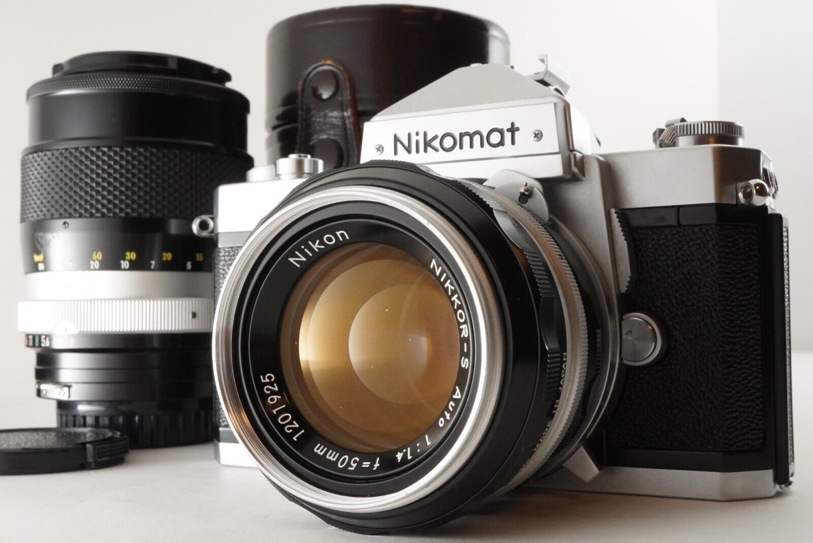 NIKON Nikomat FTN + NIKKOR-S 50mm F1.4 + 135mm New Leight Seals ...