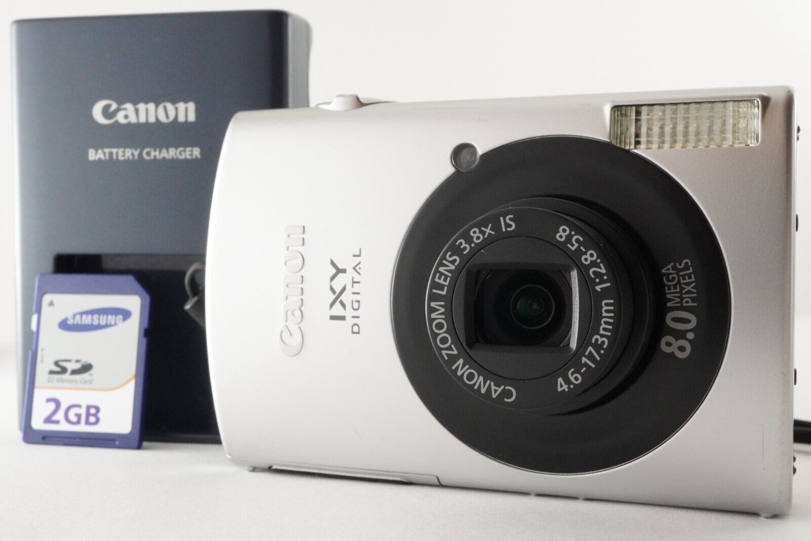 CANON IXY DIGITAL 910 IS Silver With 2GB SD Card Digital Camera 
