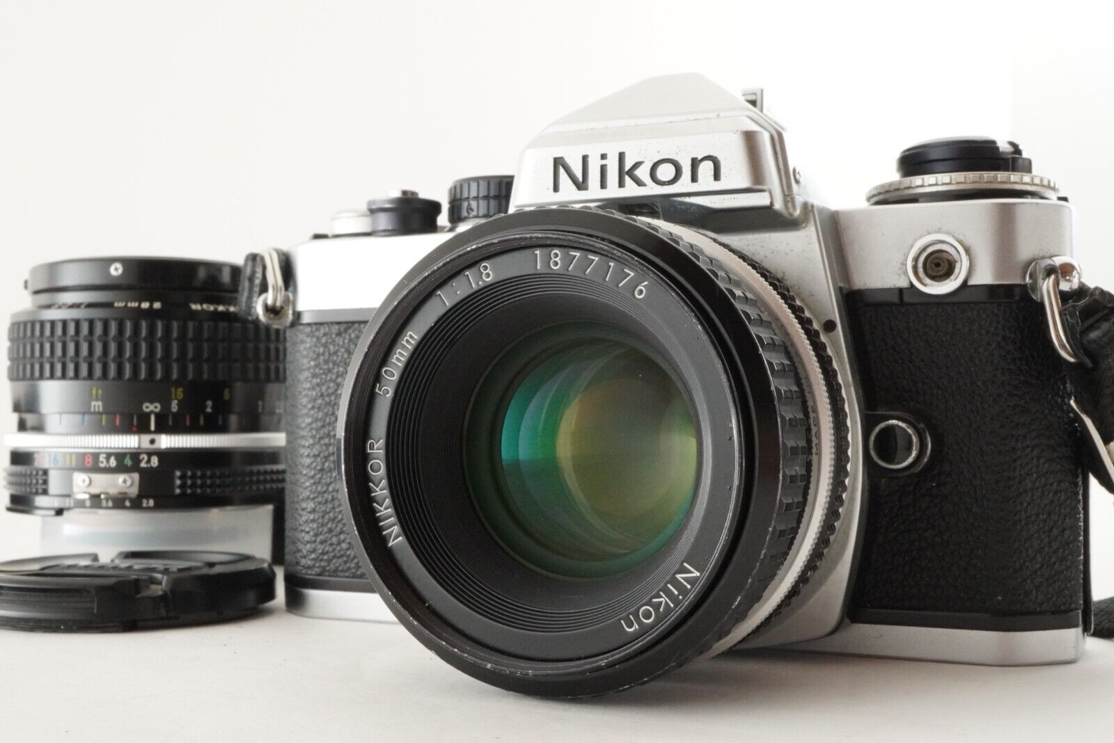 Nikon FE + Ai NIKKOR 50mm F1.8 + Ai NIKKOR 28mm 2.8 Film Camera from Japan  #1191