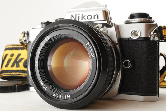 New Light Seals Nikon FE + Ai NIKKOR 50mm F1.4 SLR Film Camera from Japan #8871