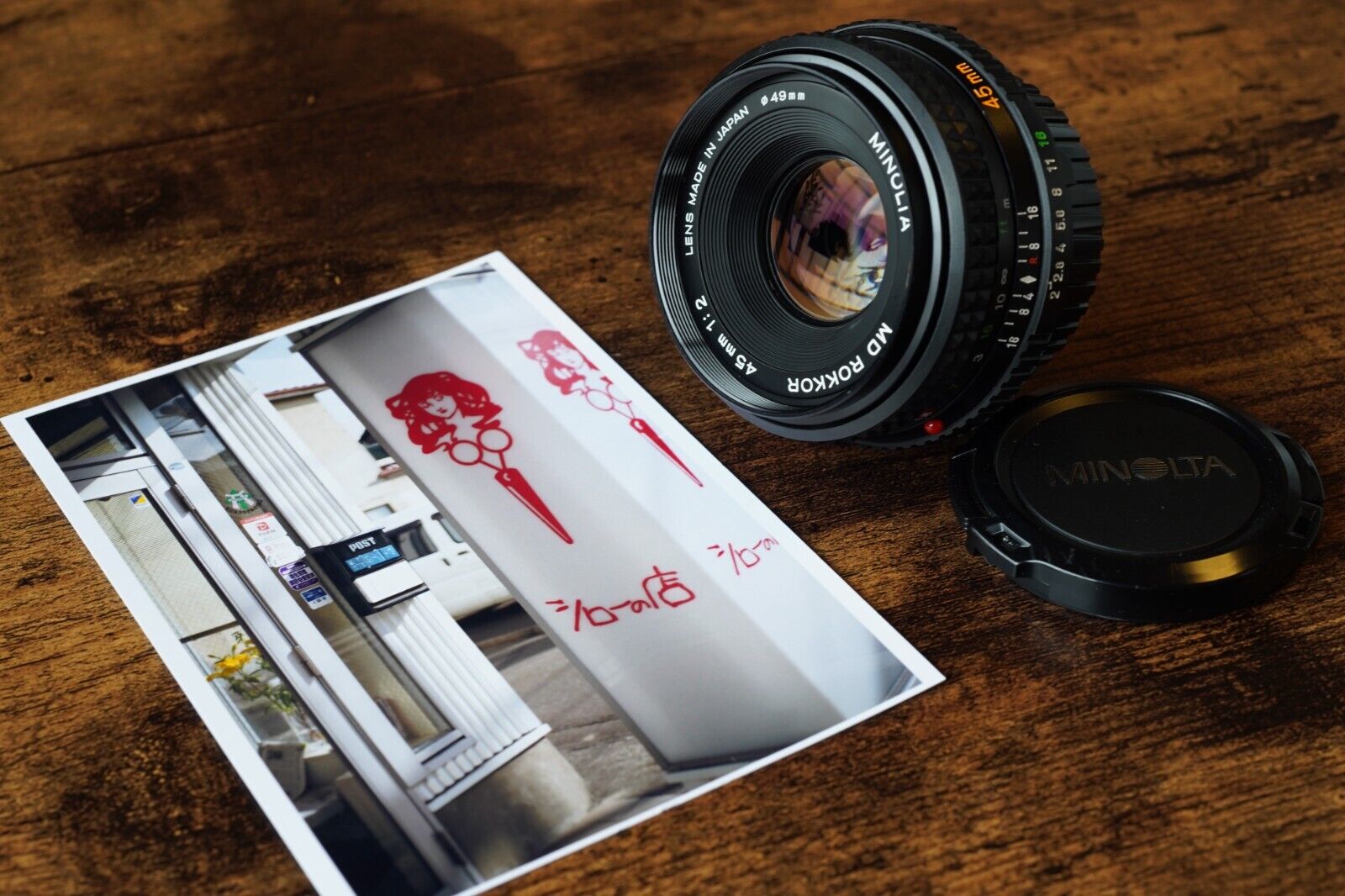 MINOLTA MD ROKKOR 45mm F2 MF Wide Angle Lens Photo tested! From 