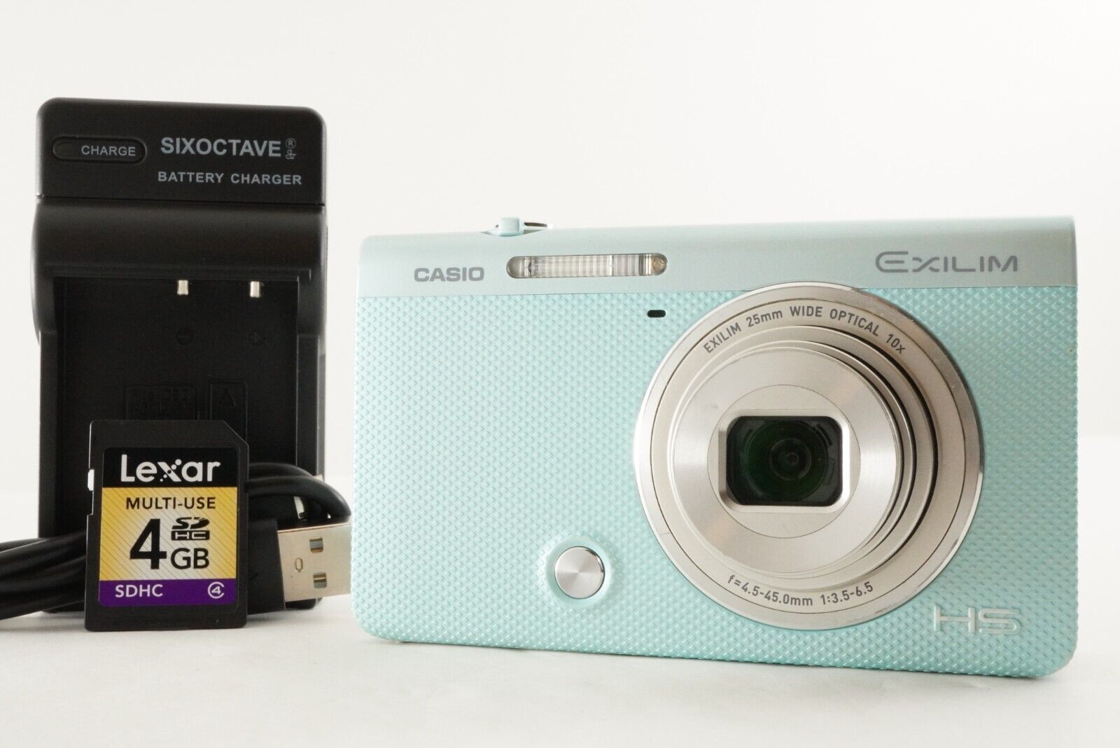 CASIO EXILIM EX-ZR60 Green With 4GB SDHC Card Digital Camera