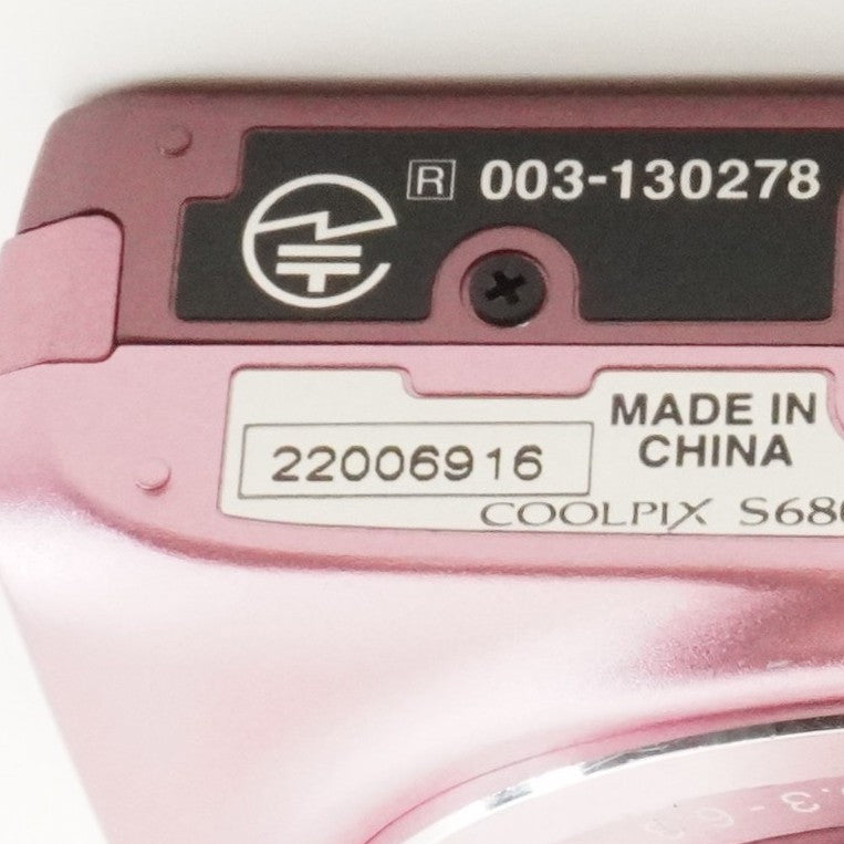 Nikon COOLPIX S6800 Pink With 4GB SDHC Card Digital Camera from Japan #8143