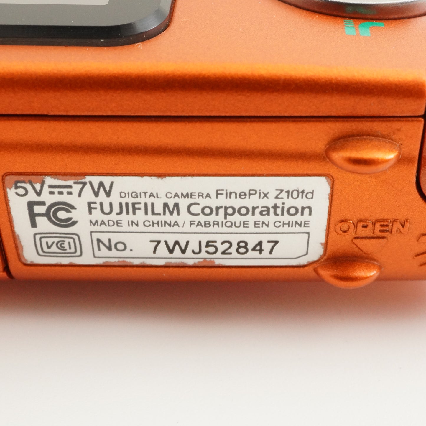 FUJIFILM FinePix Z10fd Orange With 2GB SD Card Digital Camera from Japan #8666