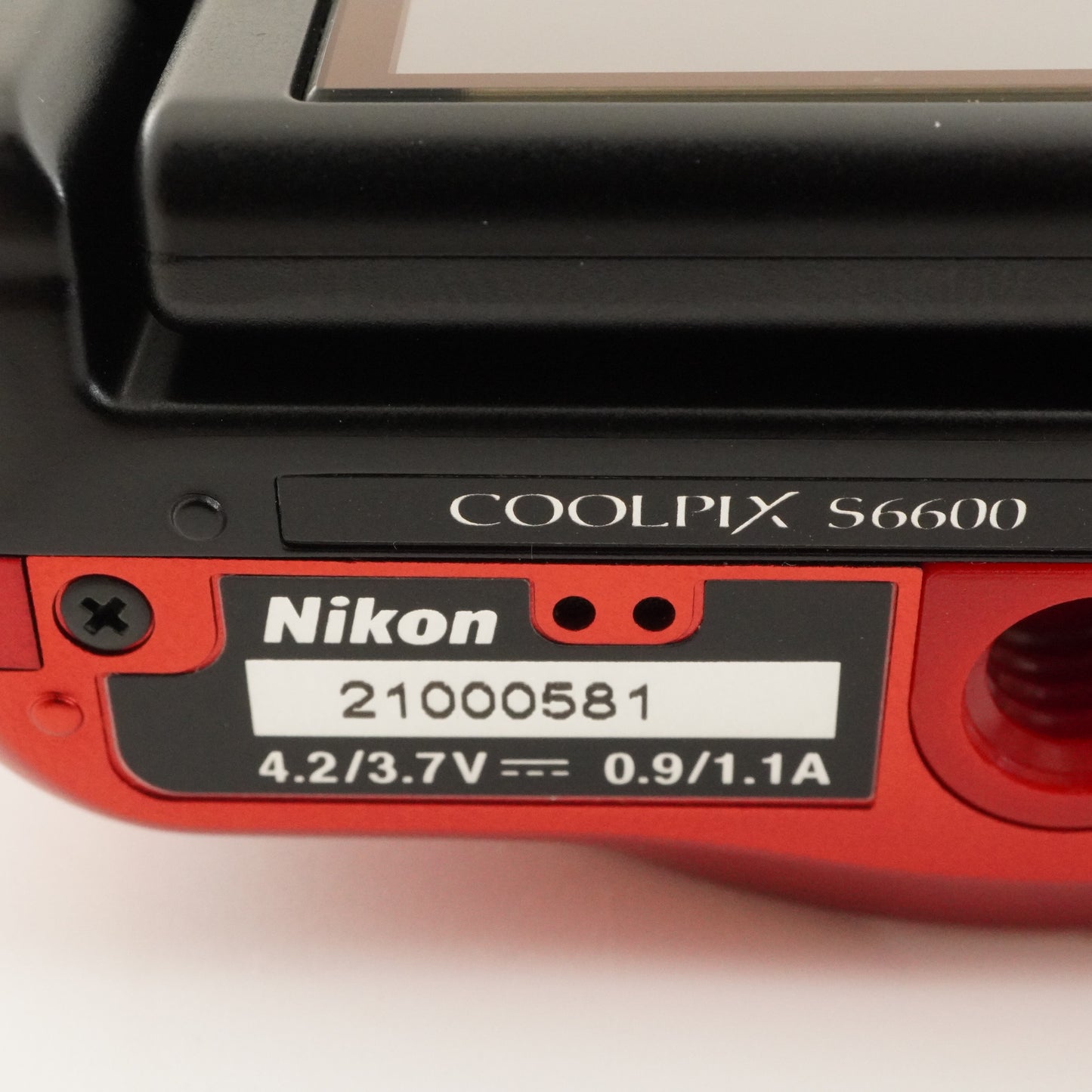 Nikon COOLPIX S6600 Red With 4GB SDHC Card Digital Camera from Japan #8929