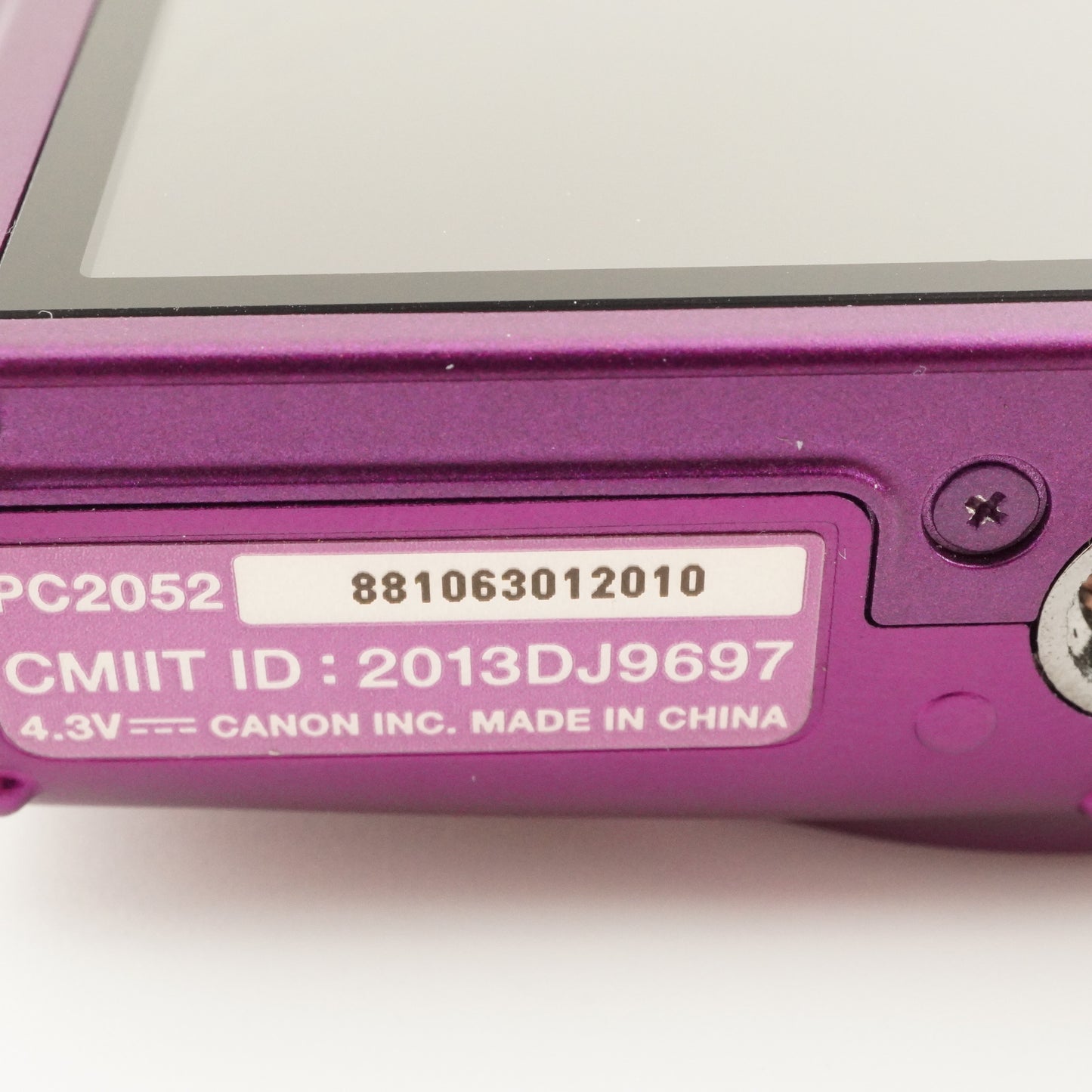 Canon IXY 630 Purple With 4GB SDHC Card Digital Camera from Japan #9067