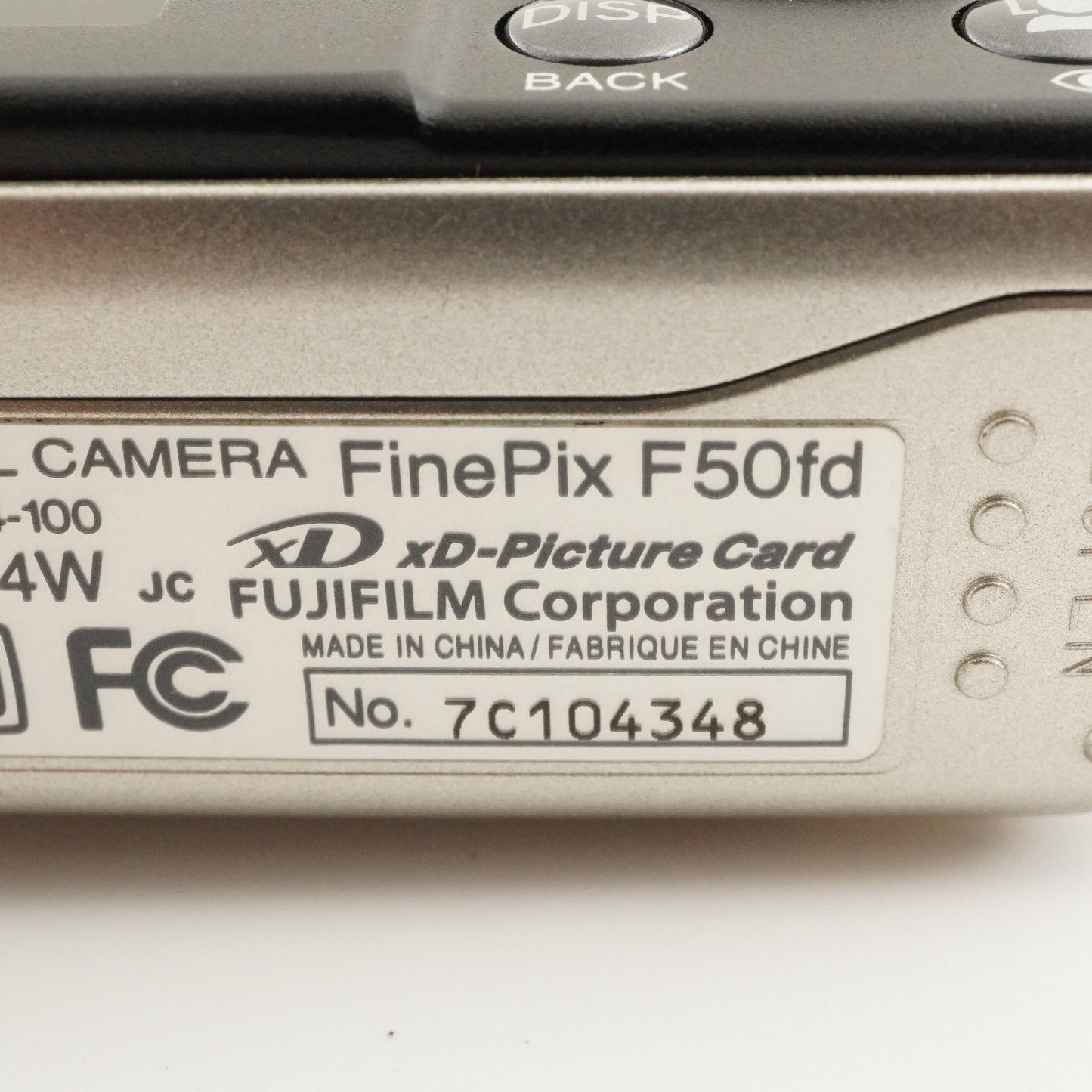 FUJIFILM FinePix F50fd Silver With 2GB SD Card Digital Camera from Japan #8667