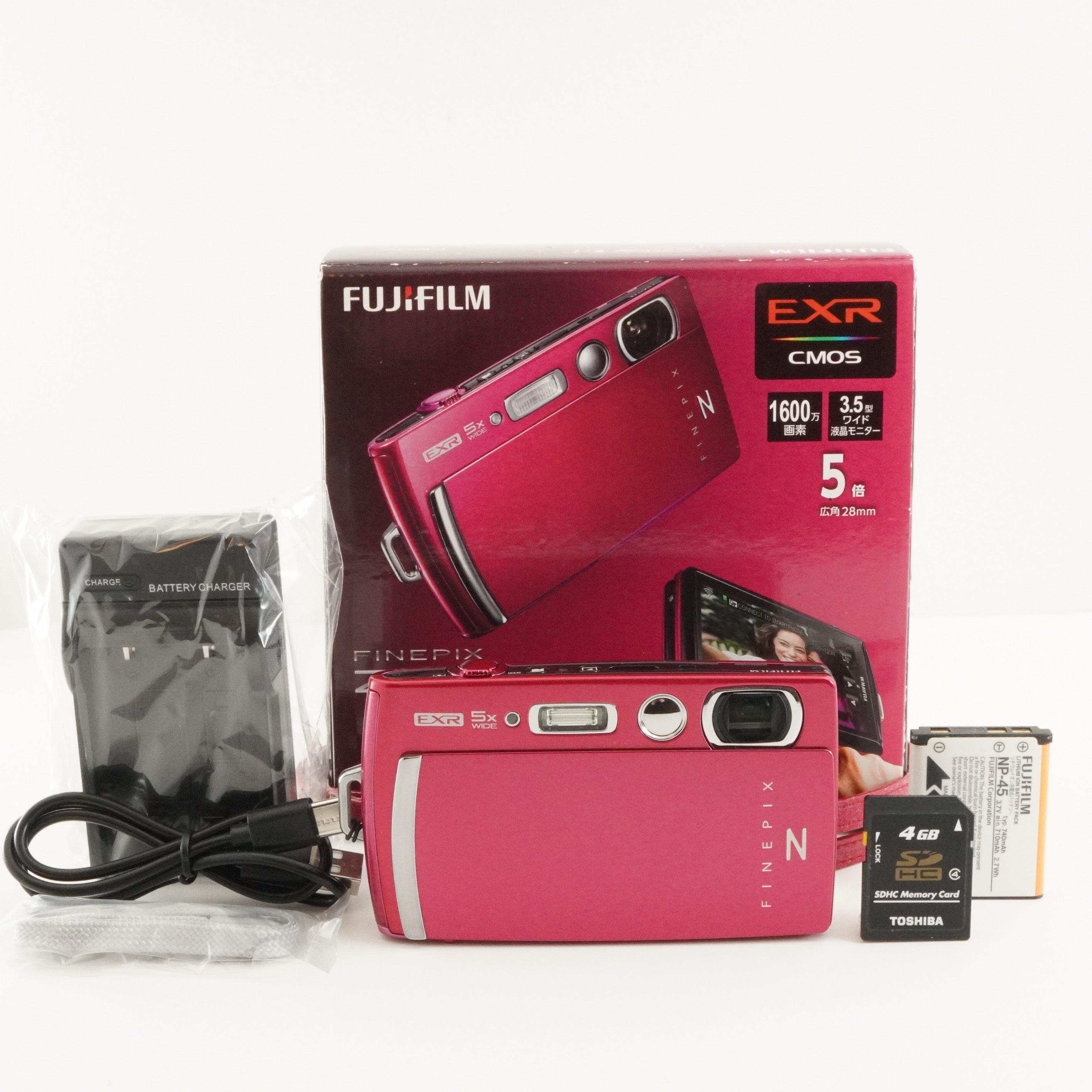 FUJIFILM FinePix Z1000 EXR Pink + 4GB SDHC Card Digital Camera