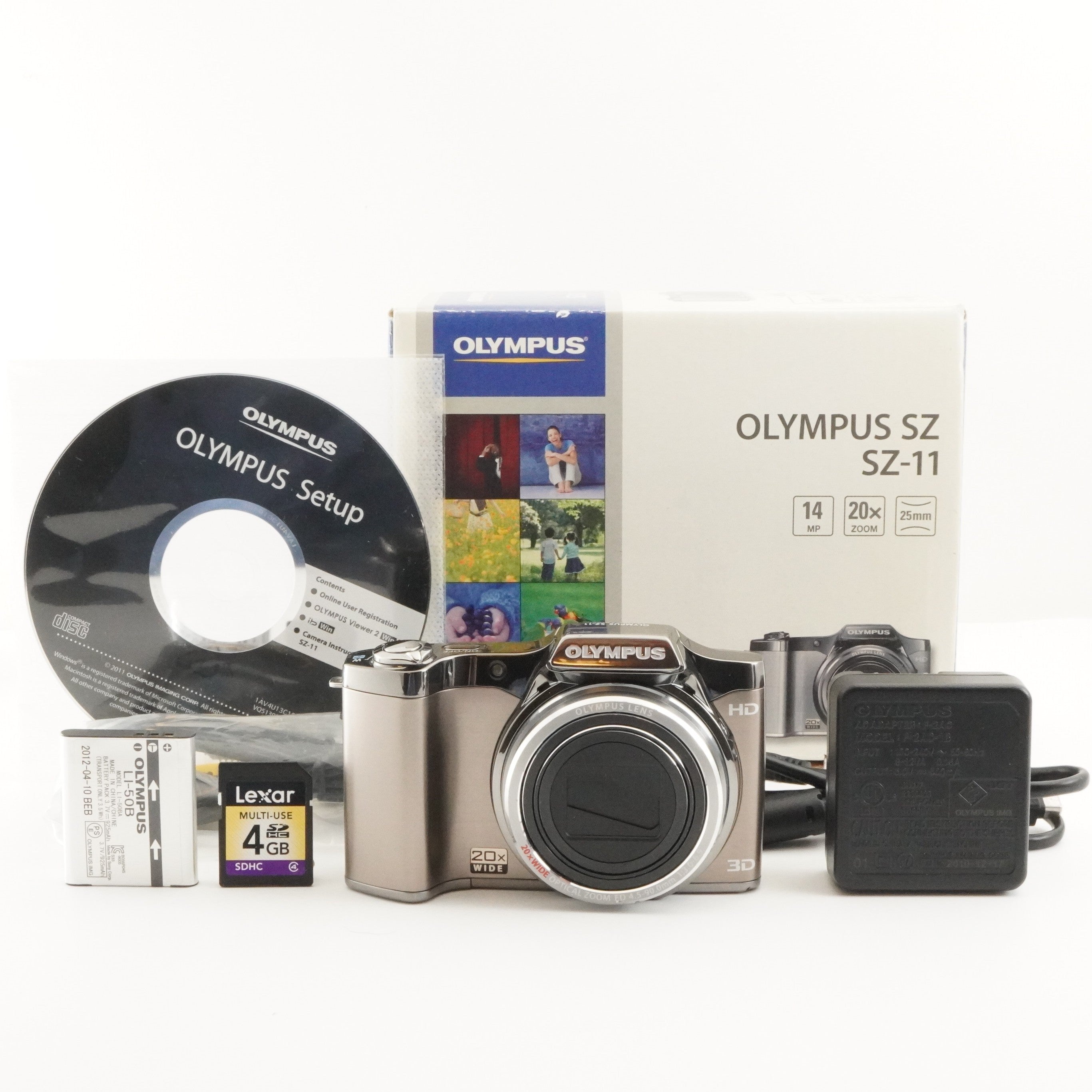 OLYMPUS SZ-11 Silver In Box With 4GB SDHC Card Digital Camera from