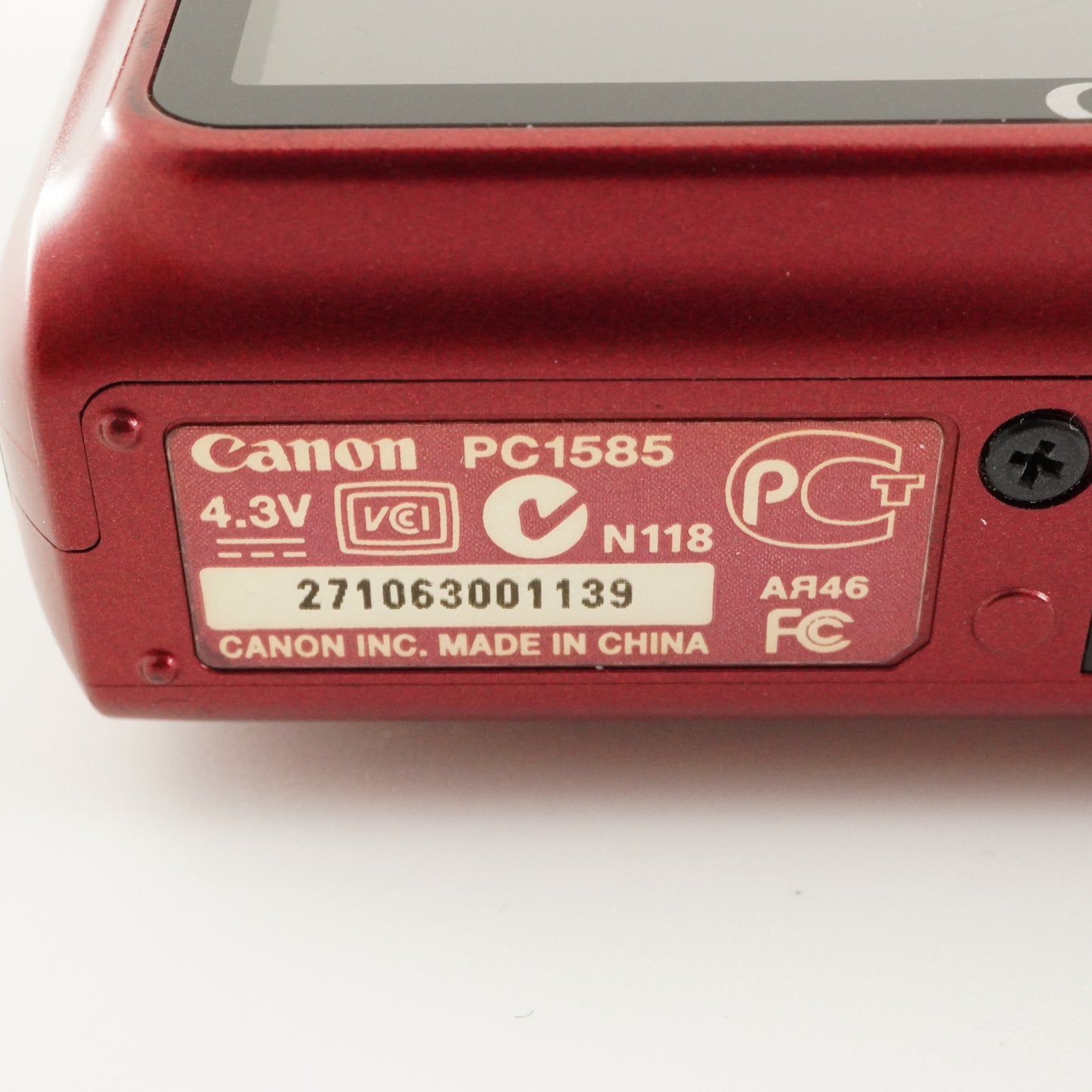 Canon PowerShot A2200 Red With 4GB SDHC Card Digital Camera from Japan #7313