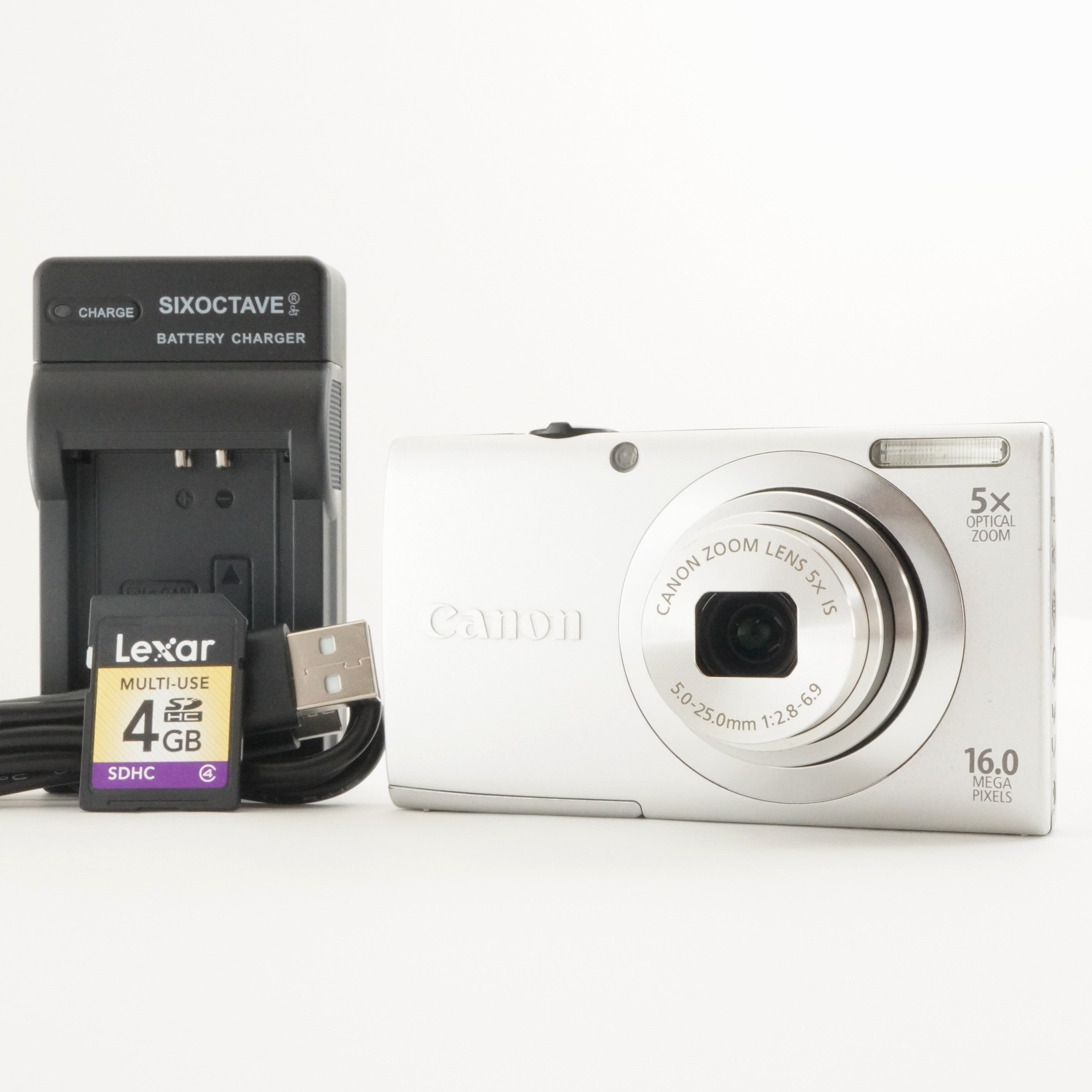 Canon PowerShot A2400 IS Silver + 4GB SDHC Card Digital Canon PowerShot A2400 IS Silver + 4GB SDHC Card Digital