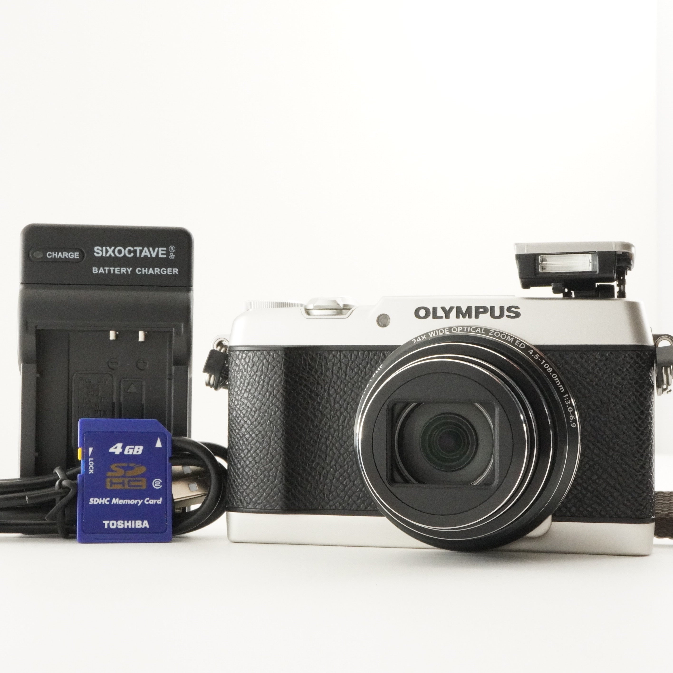 OLYMPUS STYLUS SH-2 Silver With 4GB SDHC Card Digital Camera