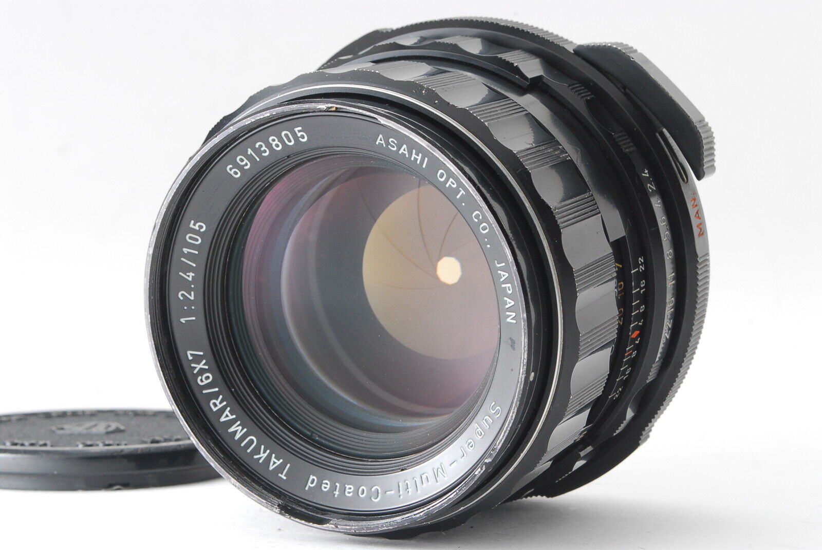 PENTAX ASAHI smc TAKUMAR 6X7 105mm F2.4 Lens from Japan #4270 ...