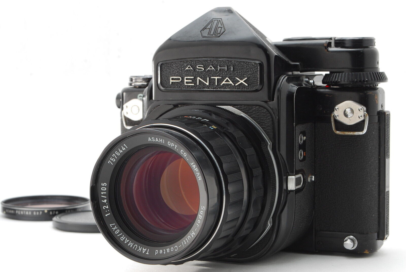 EXC+++++/ PENTAX 6x7 TTL + TAKUMAR 6x7 105mm F2.4 Film Camera from