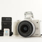 Canon EOS kiss M / M50 White + EF-M 15-45mm  + 16GB SDCard from Japan #10064