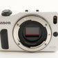 Canon EOS M White + EF-M 18-55mm IS STM + 4GB SDHC Card from Japan #10065