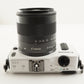 Canon EOS M White + EF-M 18-55mm IS STM + 4GB SDHC Card from Japan #10065