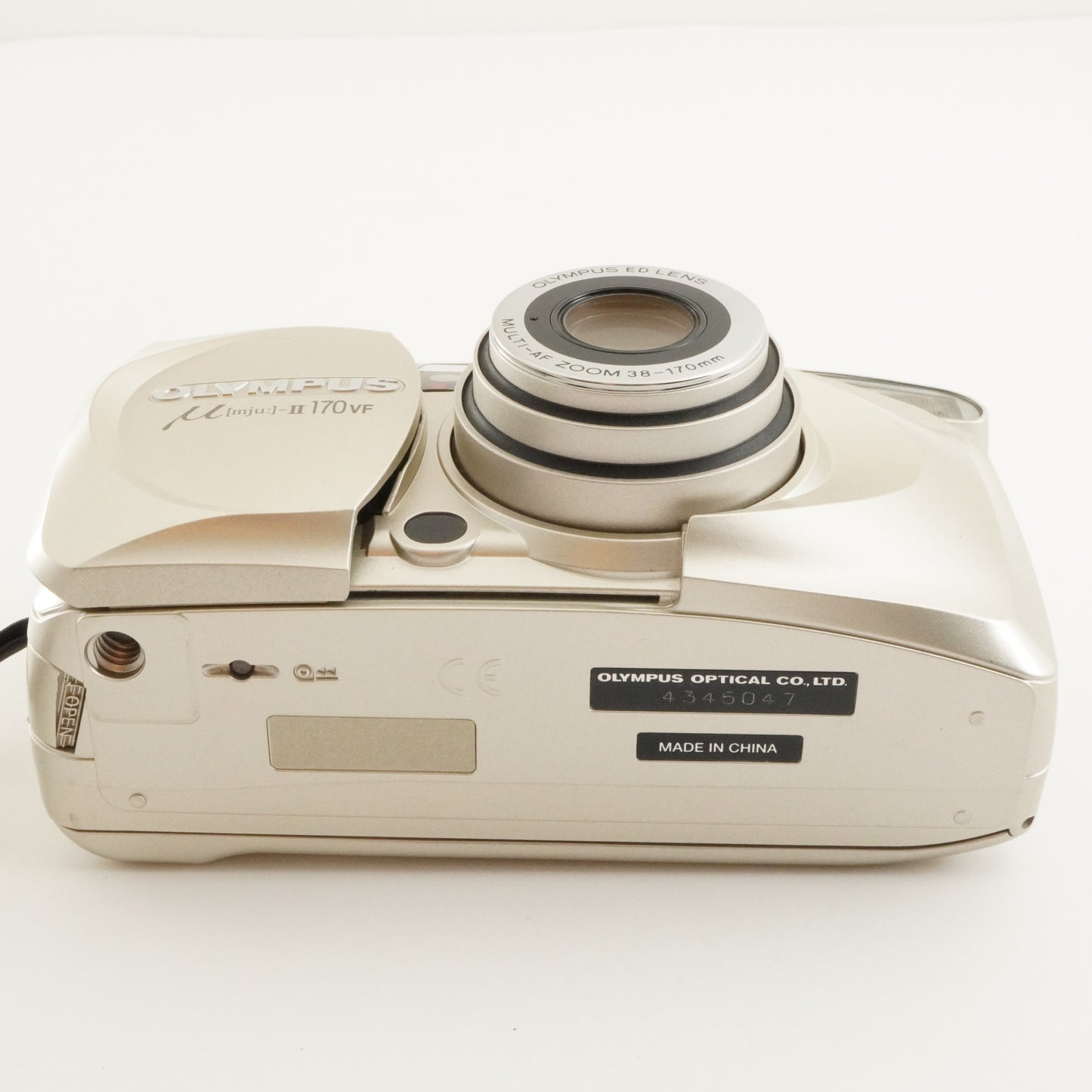 OLYMPUS mju II 170 VF + Case +RC-200 Point & Shoot Film Camera from Japan #10080