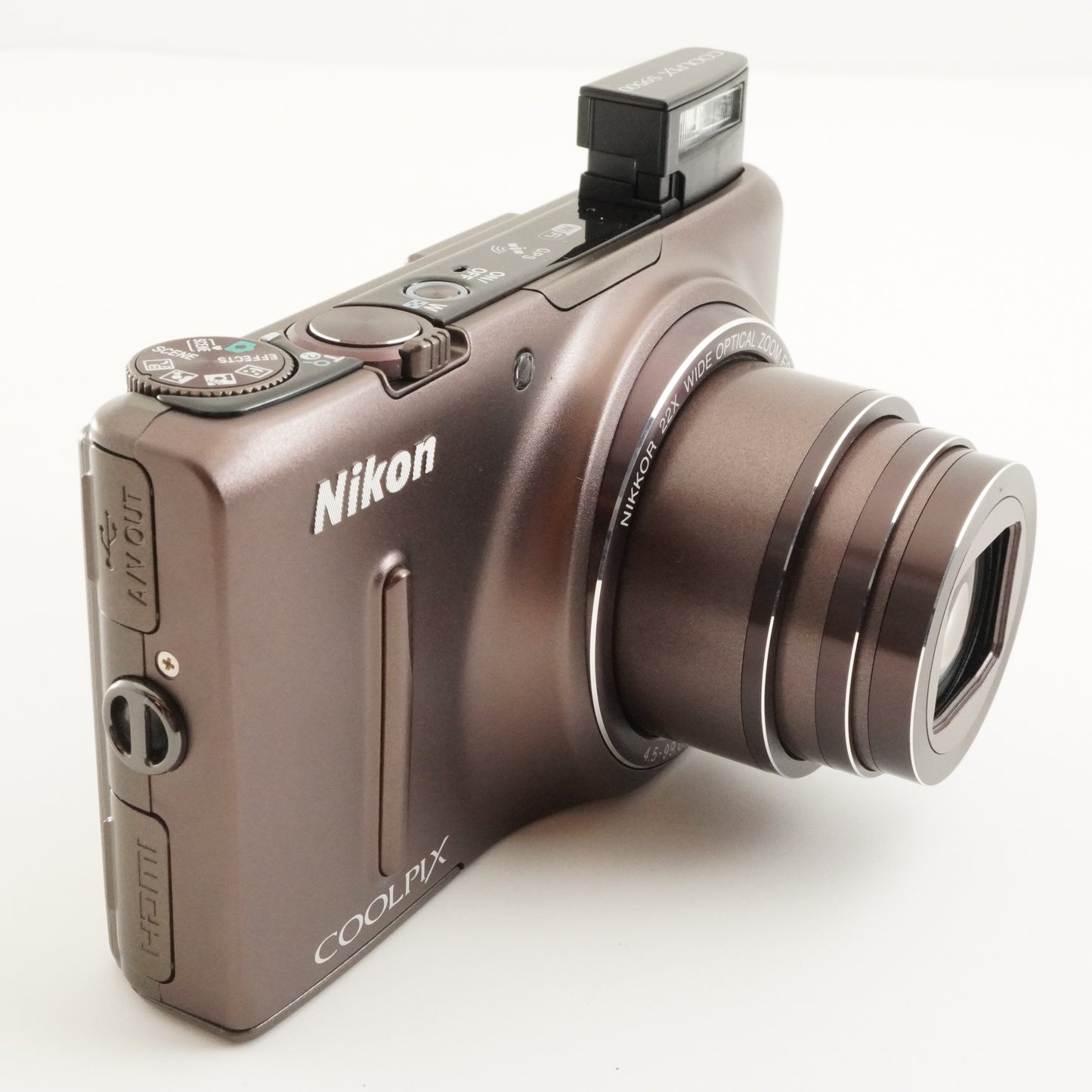 Nikon COOLPIX S9500 Brown With 4GB SDHC Card Digital Camera from Japan #10084