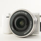 [325 Shots] SONY a NEX-5T White +16-50mm In Box +4GB SDHC Card from Japan #10090