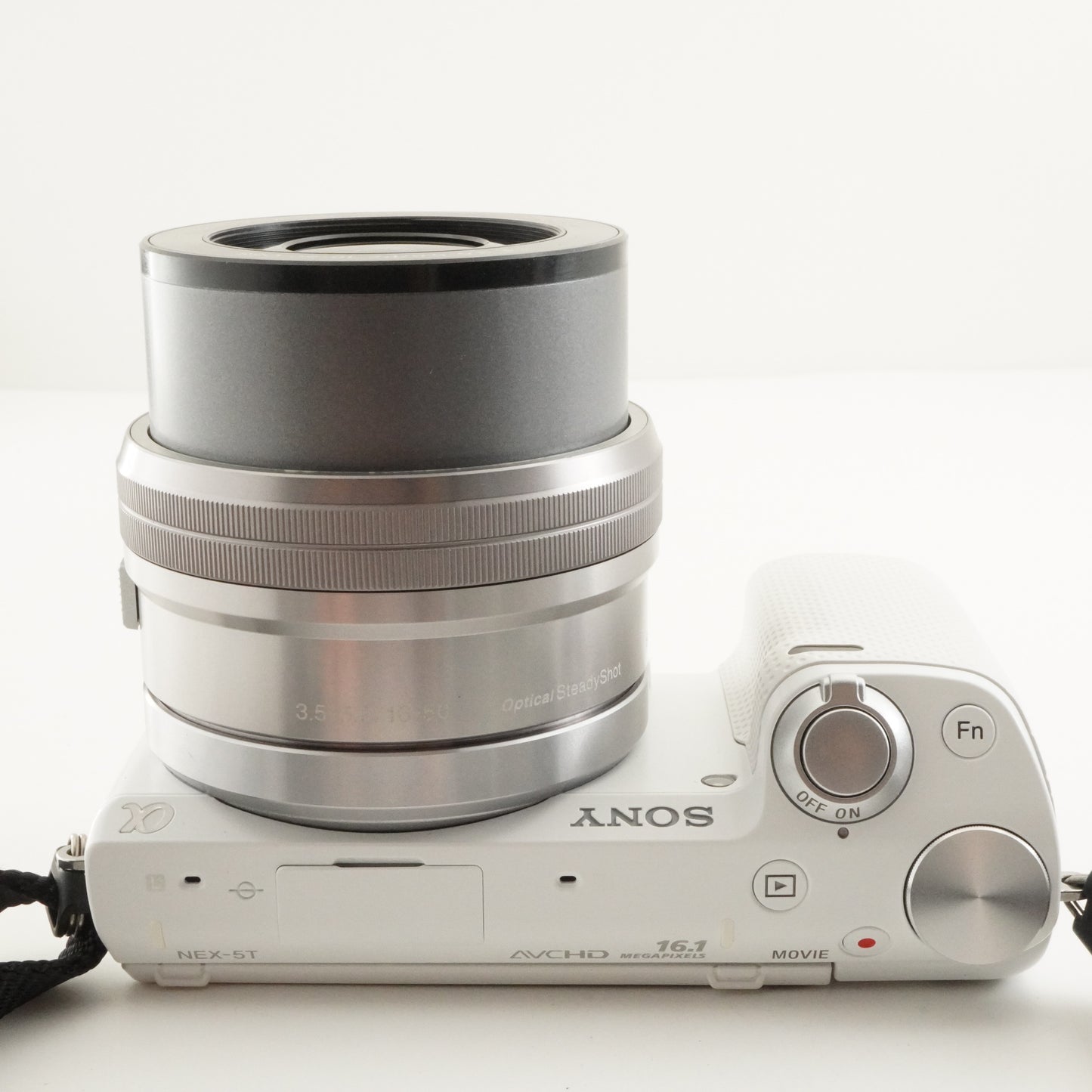[325 Shots] SONY a NEX-5T White +16-50mm In Box +4GB SDHC Card from Japan #10090