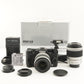 [1,816 Shots] PENTAX Q10 Black + 02 5-15mm + 06 15-45mm In Box from Japan #10091