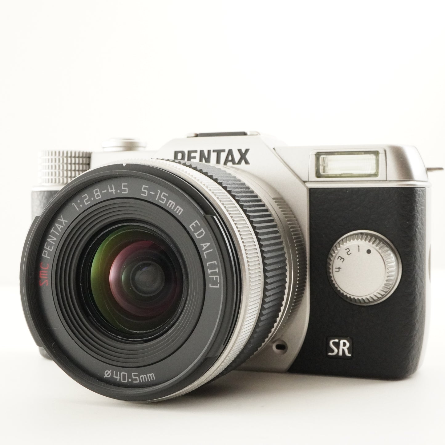 [Only 9 Shots] PENTAX Q10 Silver + 02 smc PENTAX 5-15mm In Box from Japan #10092