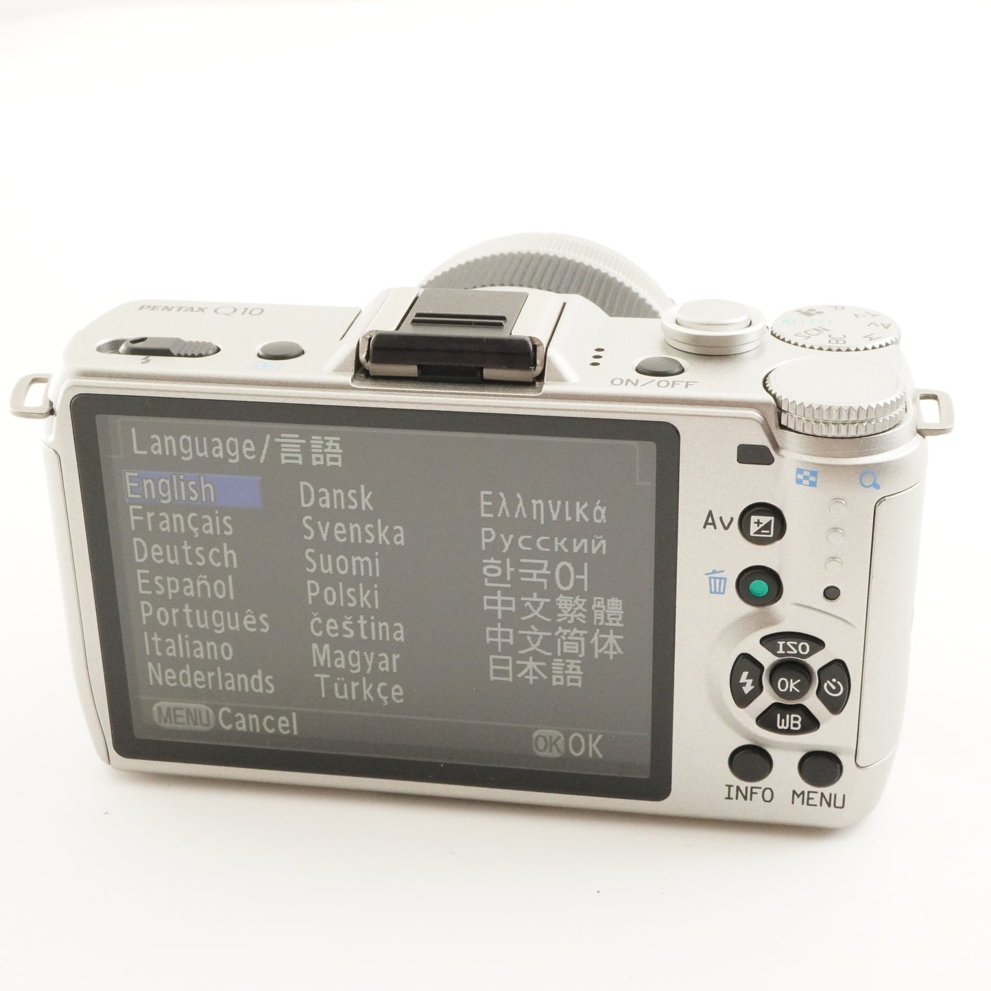 [Only 9 Shots] PENTAX Q10 Silver + 02 smc PENTAX 5-15mm In Box from Japan #10092