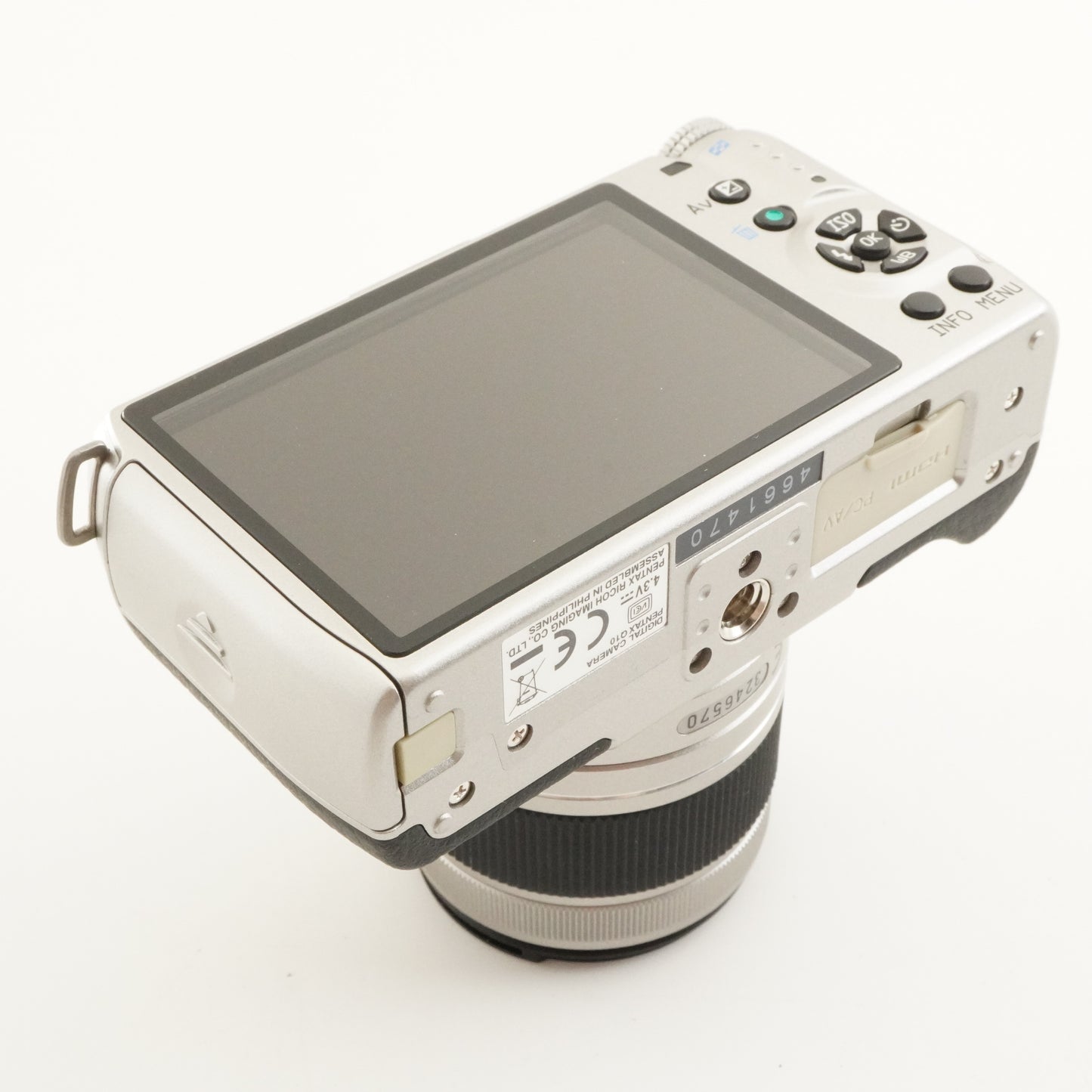 [Only 9 Shots] PENTAX Q10 Silver + 02 smc PENTAX 5-15mm In Box from Japan #10092