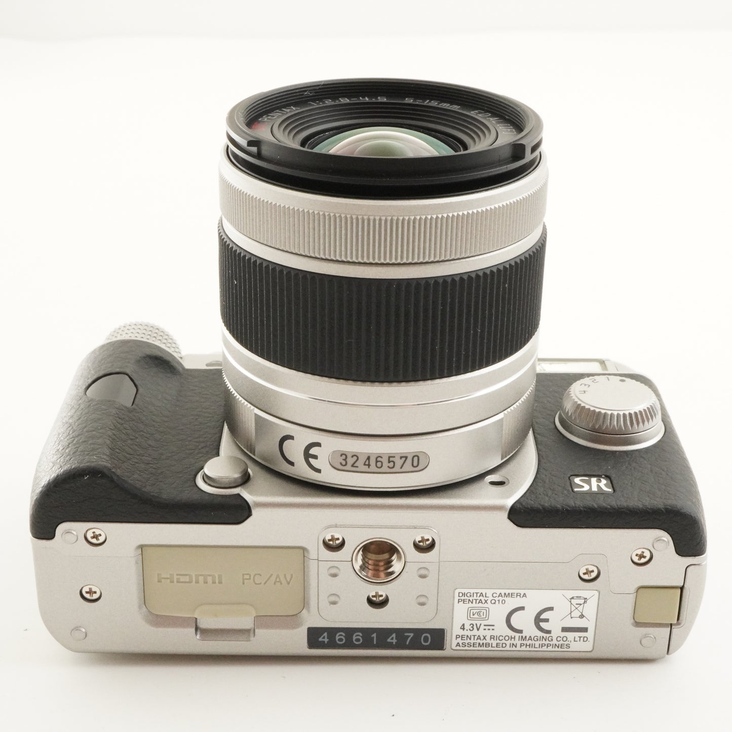 [Only 9 Shots] PENTAX Q10 Silver + 02 smc PENTAX 5-15mm In Box from Japan #10092
