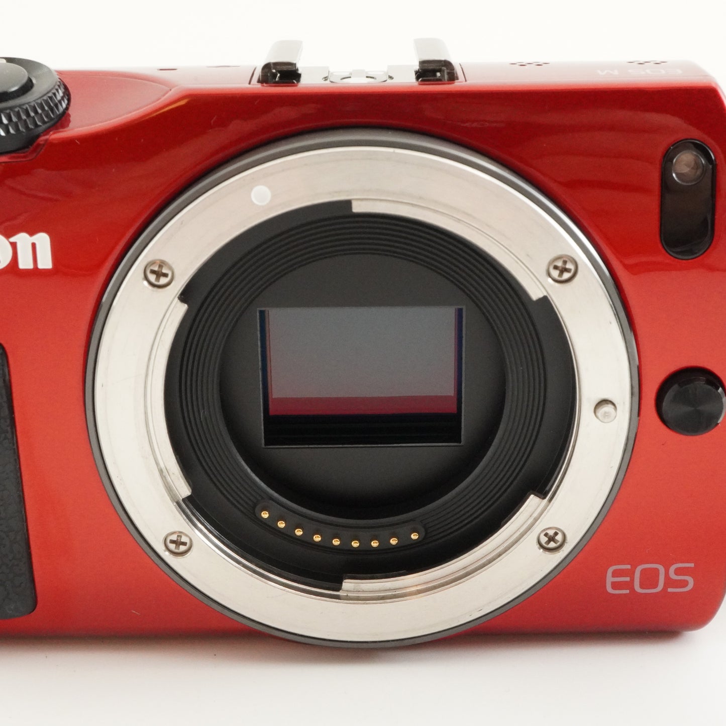 Canon EOS M Red + EF-M 18-55mm F3.5-5.6 IS STM Digital Camera from Japan #10131