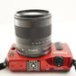 Canon EOS M Red + EF-M 18-55mm F3.5-5.6 IS STM Digital Camera from Japan #10131