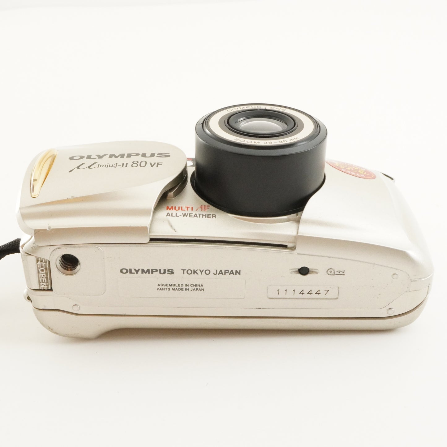 OLYMPUS mju II 80VF [mju:] Point & Shoot Film Camera from Japan #10133