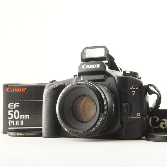Canon EOS 7 Elan 7E + EF 50mm F1.8 II SLR 35mm Film Camera from Japan #10213