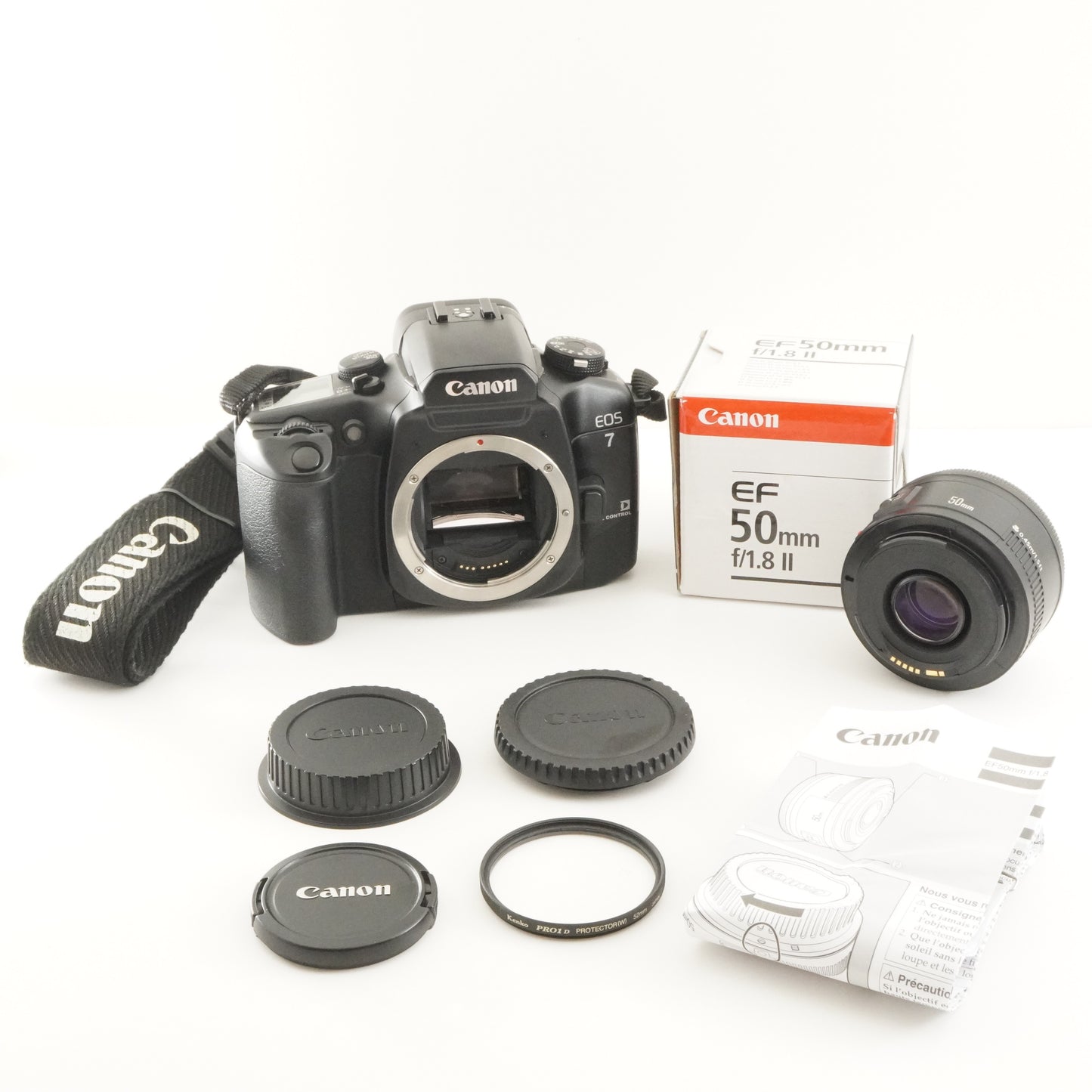Canon EOS 7 Elan 7E + EF 50mm F1.8 II SLR 35mm Film Camera from Japan #10213