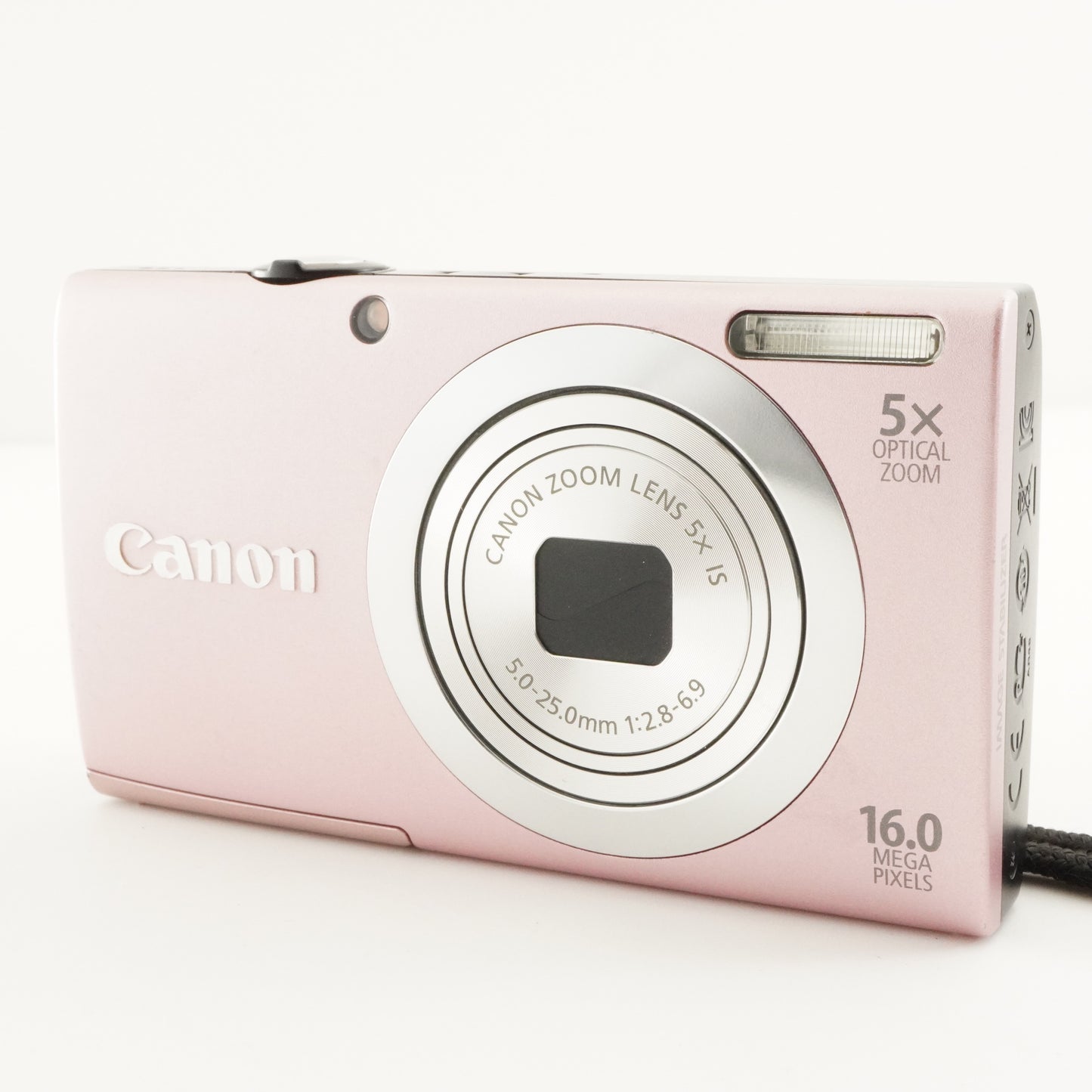 Canon PowerShot A2400 IS Pink + 4GB SDHC Card Digital Camera from Japan #10228