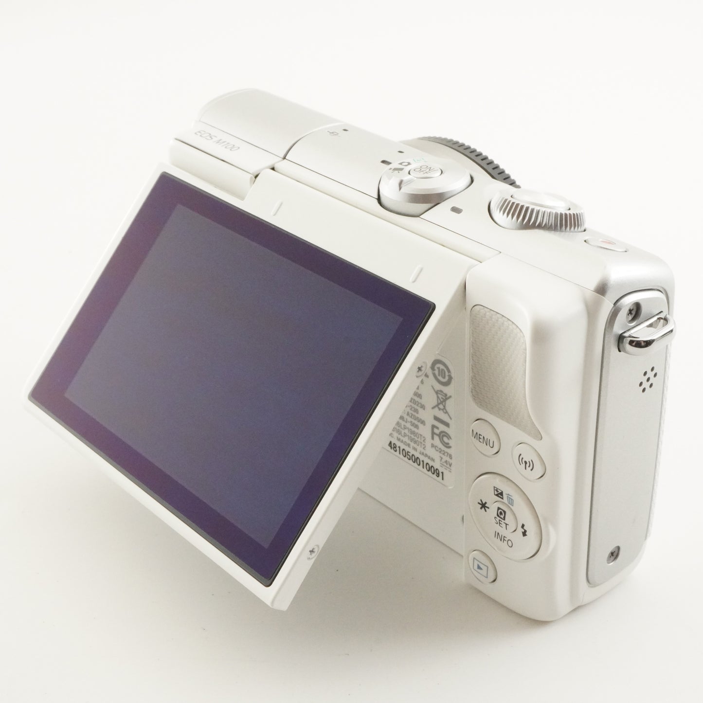 Canon EOS M100 White + EF-M 15-45mm + 55-200mm IS STM In Box from Japan #10256