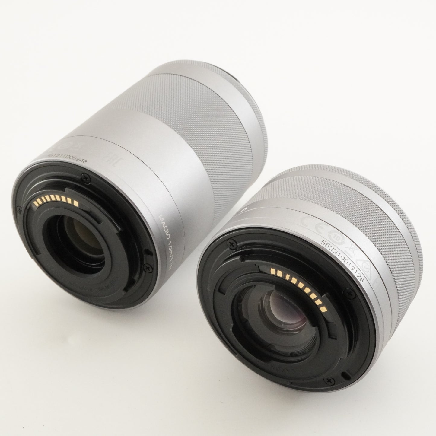 Canon EOS M100 White + EF-M 15-45mm + 55-200mm IS STM In Box from Japan #10256