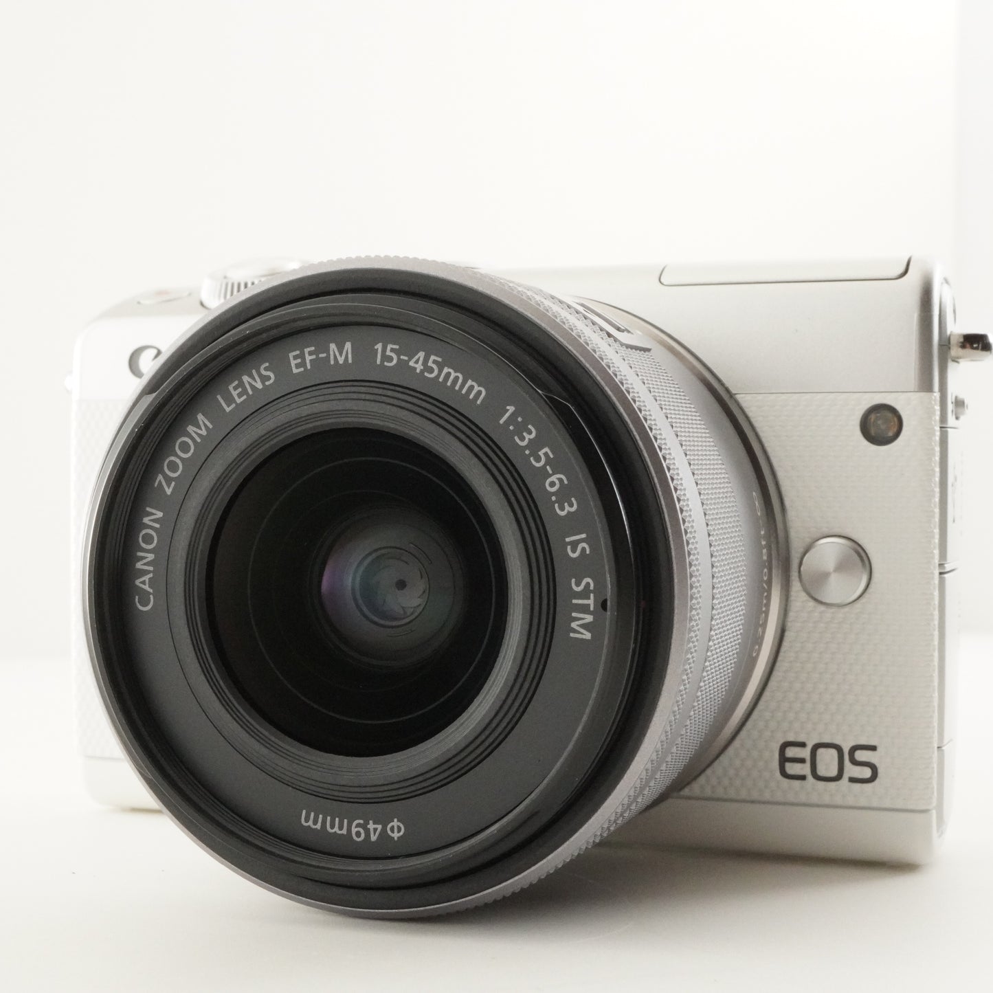 Canon EOS M100 White + EF-M 15-45mm + 55-200mm IS STM In Box from Japan #10256