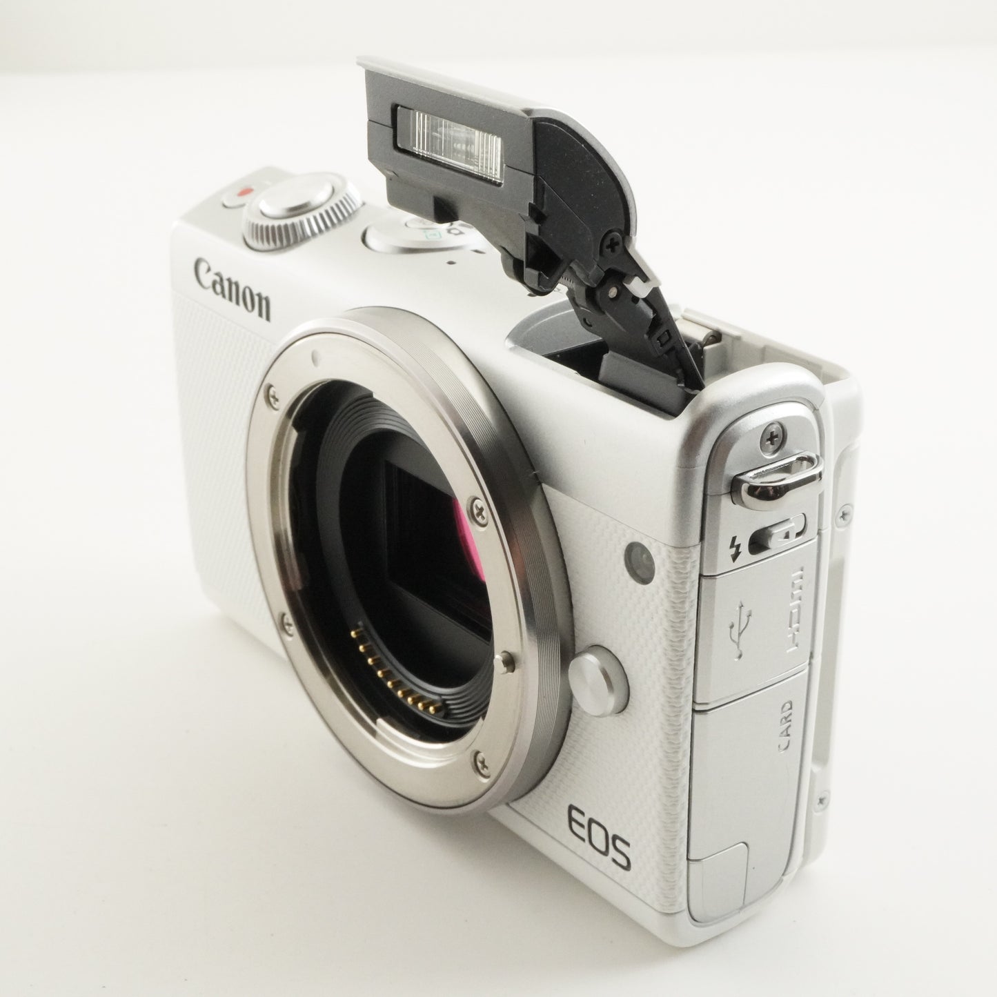 Canon EOS M100 White + EF-M 15-45mm + 55-200mm IS STM In Box from Japan #10256