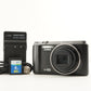 CASIO EXILIM EX-ZR1100 Black + 4GB SDHC Card Digital Camera from Japan #10290