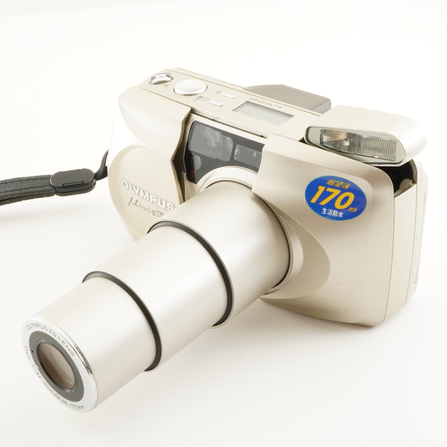 OLYMPUS mju II 170 VF [mju:] + Case + RC-200 Film Camera from Japan #10303