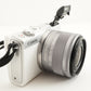 Canon EOS M100 White + EF-M 15-45 + 55-200 In Box + 4GB SDCard from Japan #10438