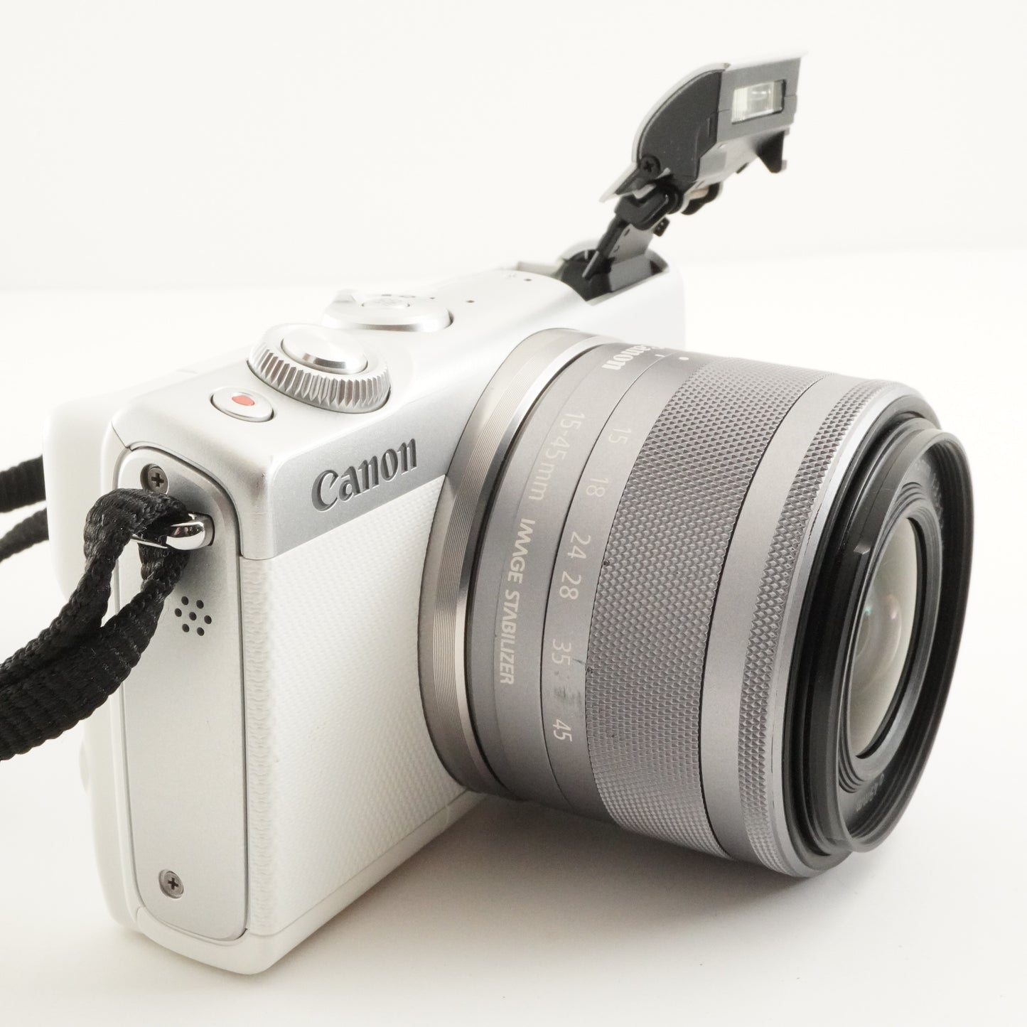 Canon EOS M100 White + EF-M 15-45 + 55-200 In Box + 4GB SDCard from Japan #10438