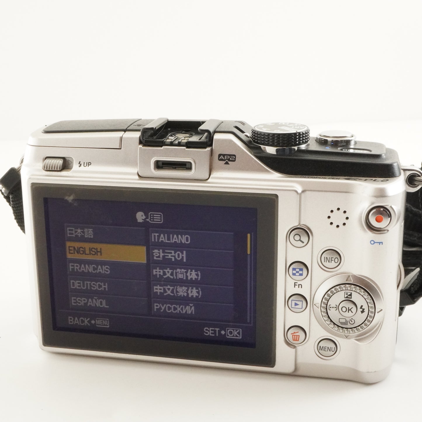 [6,722 Shots] OLYMPUS PEN E-PL2 Silver +14-42mm +4GB SDHC Card from Japan #10478