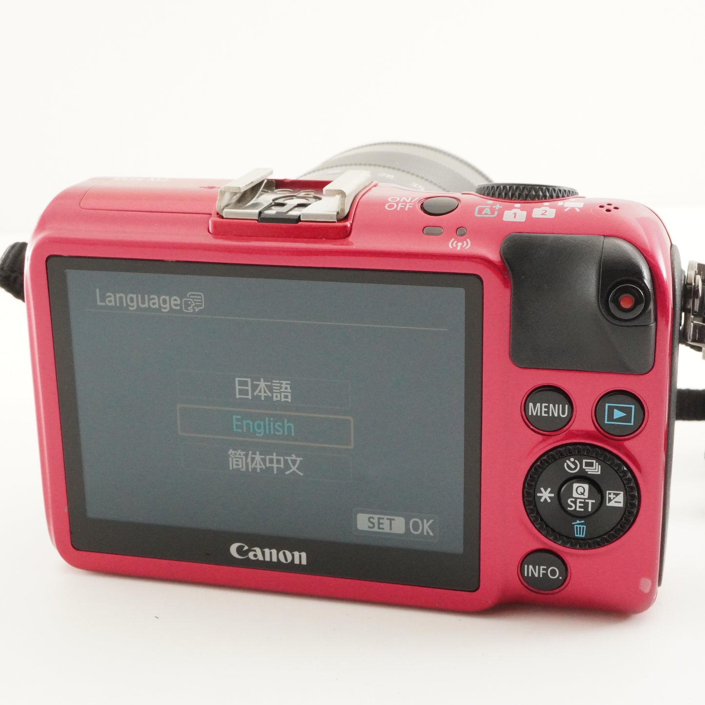 Canon EOS M2 Red + EF-M 18-55mm F3.5-5.6 IS STM Digital Camera from Japan #10565