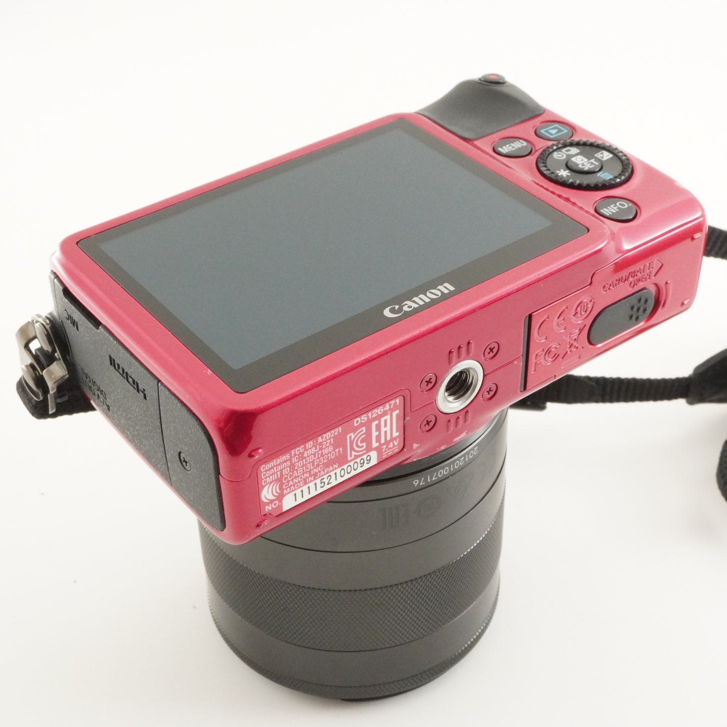 Canon EOS M2 Red + EF-M 18-55mm F3.5-5.6 IS STM Digital Camera from Japan #10565