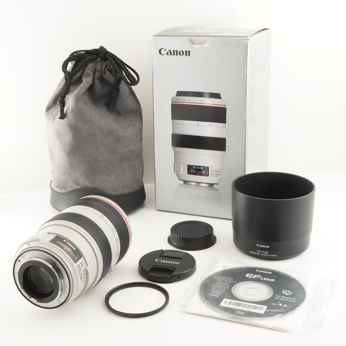 MINT In Box CANON EF 70-300mm F4-5.6 L IS USM AF ZOOM Lens from Japan #10701