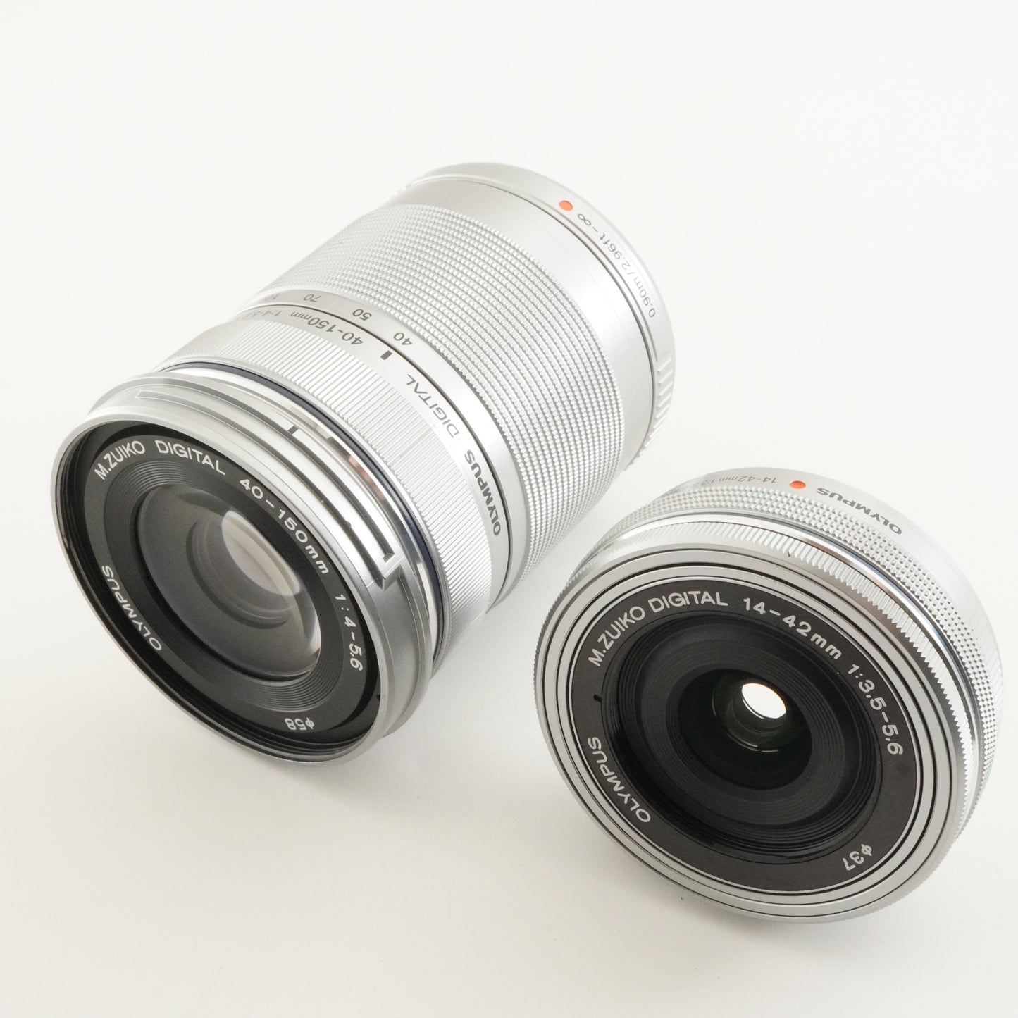 [1,709 Shots] OLYMPUS PEN E-PL6 White +14-42 EZ +40-150 In Box from Japan #10779