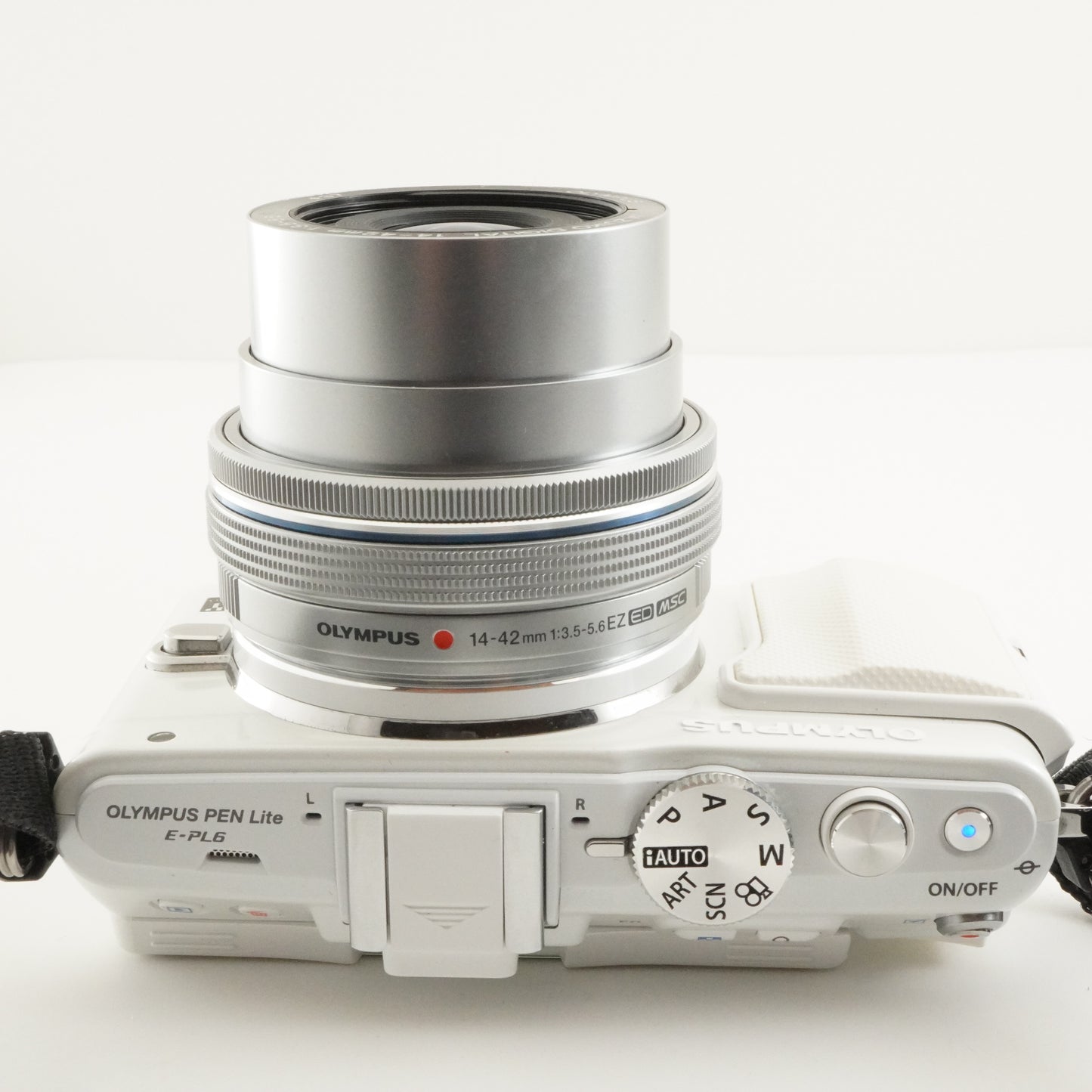 [1,709 Shots] OLYMPUS PEN E-PL6 White +14-42 EZ +40-150 In Box from Japan #10779